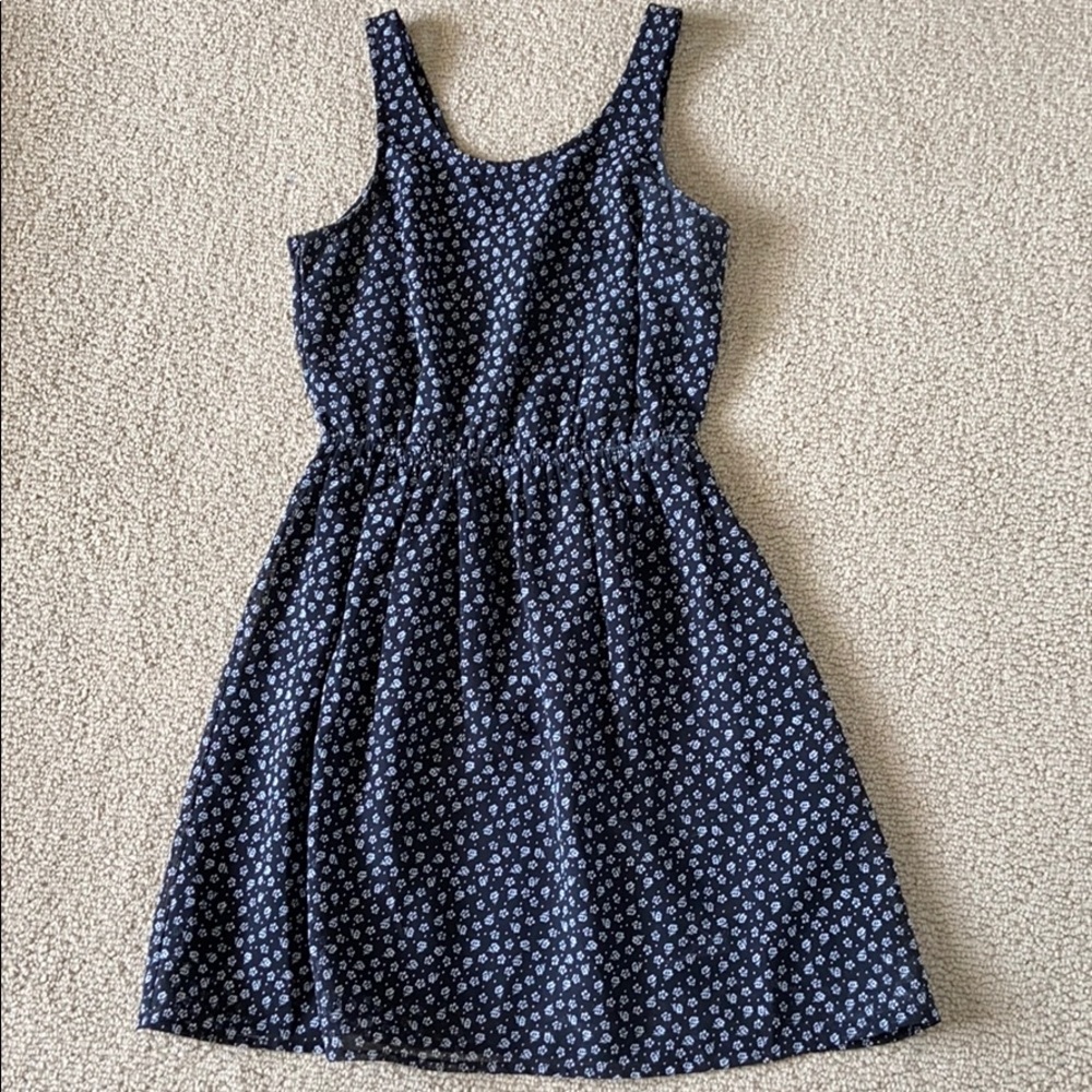 Black floral dress
